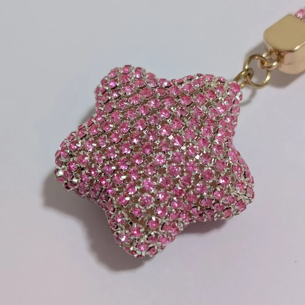 Rhinestone Bag Charm/Keychain - Picture 9 of 13